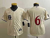 Youth Texas Rangers #6 Josh Jung Cream 2023 City Connect Cool Base Stitched Jersey,baseball caps,new era cap wholesale,wholesale hats